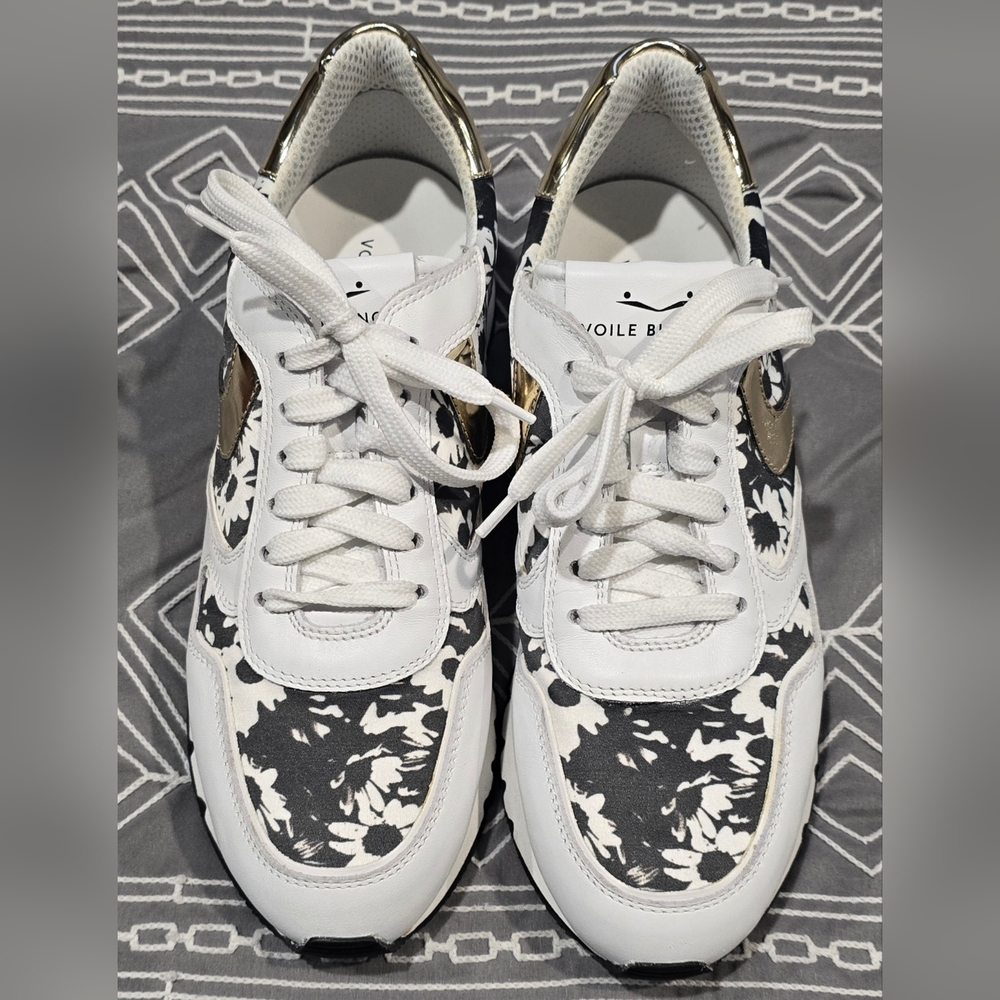 Voile Blanche Floral Print Sneakers Size EU39 (US 8.5) - Picture 2 of 7
